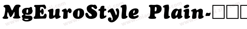 MgEuroStyle Plain字体转换